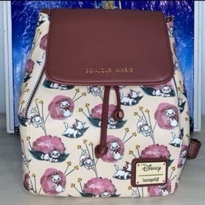 Disney aristocats bonjour Marie convertible Loungefly mini backpack / crossbody